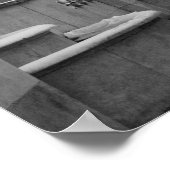 Eiffelturm im Schnee Poster (Ecke)