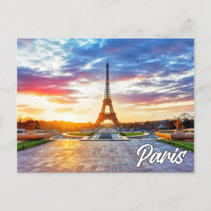 Eiffelturm im schönen Paris, Frankreich Postkarte