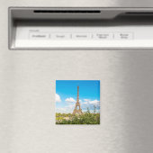 Eiffelturm im Wolkenkratzer-Foto Magnet (In Situ (Geschirrspüler))
