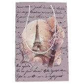 Eiffelturm in der Frühjahrsgeschenktasche Mittlere Geschenktüte (Vorderseite)