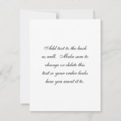 Eiffelturm in der Nacht Einladung (Rückseite)