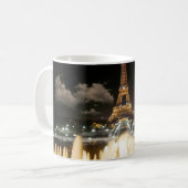 Eiffelturm in der Nacht Kaffeetasse (Vorderseite Links)