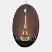 Eiffelturm in der Nacht Keramik Ornament (Links)