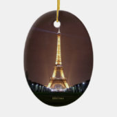 Eiffelturm in der Nacht Keramikornament (Vorne)