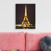 Eiffelturm in der Nacht Leinwanddruck (Insitu (Wohnzimmer))