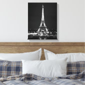Eiffelturm in der Nacht Leinwanddruck (Insitu (Schlafzimmer))