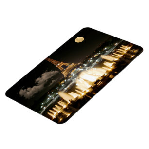 Eiffelturm in der Nacht Magnet