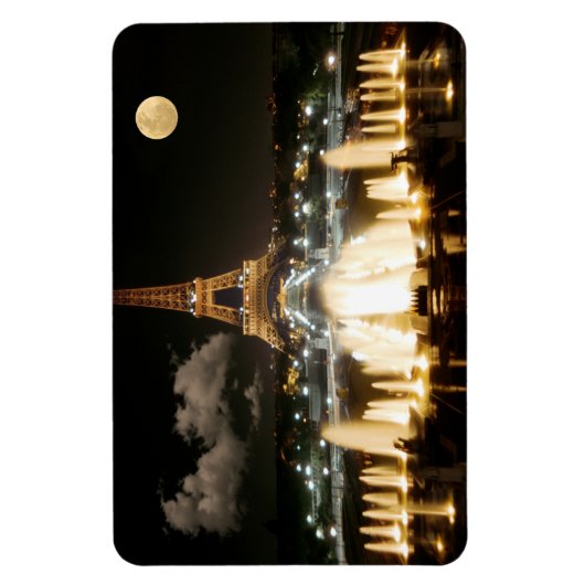 Eiffelturm in der Nacht Magnet (Vertikal)