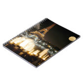 Eiffelturm in der Nacht Notizblock (Linke Seite)