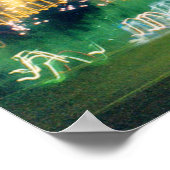 Eiffelturm in der Nacht Poster (Ecke)