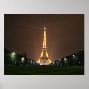 Eiffelturm in der Nacht Poster