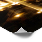 Eiffelturm in der Nacht Poster (Ecke)