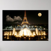 Eiffelturm in der Nacht Poster (Vorne)