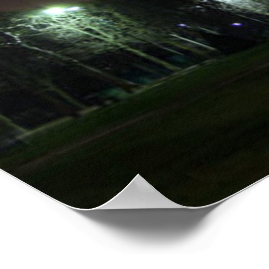 Eiffelturm in der Nacht Poster (Ecke)