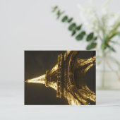 Eiffelturm in der Nacht Postkarte (Stehend Vorderseite)