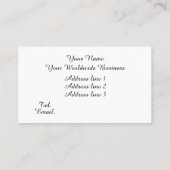 Eiffelturm in der Nacht Visitenkarte (Rückseite)