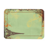 Eiffelturm in Grün Magnet (Horizontal)