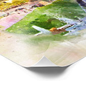 Eiffelturm in Paris bei Sonnenuntergang Nr. 2 Fotodruck (Ecke)