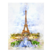 Eiffelturm in Paris bei Sonnenuntergang Nr. 2 Fotodruck (Vorne)