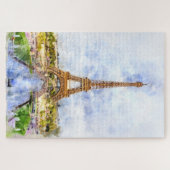 Eiffelturm in Paris bei Sonnenuntergang Nr. 2 Puzzle (Horizontal)