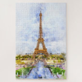 Eiffelturm in Paris bei Sonnenuntergang Nr. 2 Puzzle (Vertikal)