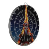 Eiffelturm in Paris Dartscheibe (Vorderseite Links)