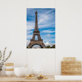 Eiffelturm in Paris, die Stadt der Liebe Poster (Küche)