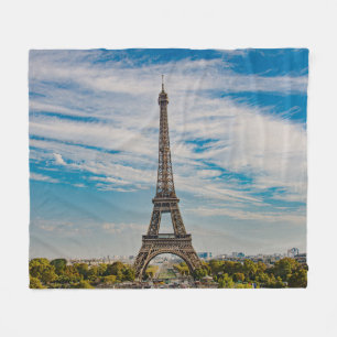 Eiffelturm in Paris Fleecedecke