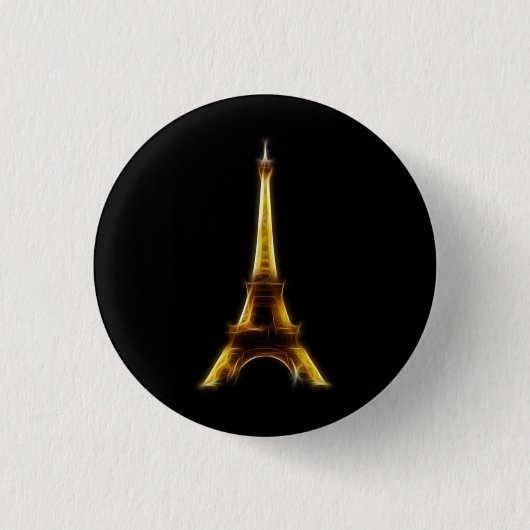 Eiffelturm in Paris Frankreich Button (Vorderseite)