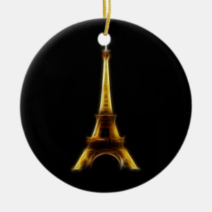 Eiffelturm in Paris Frankreich Keramik Ornament