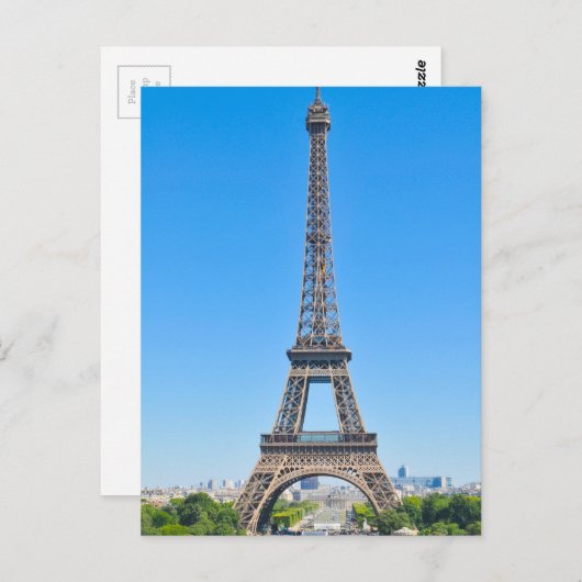Eiffelturm in Paris, Frankreich Postkarte (Vorne/Hinten)