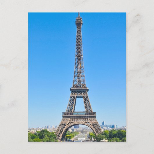 Eiffelturm in Paris, Frankreich Postkarte (Vorderseite)