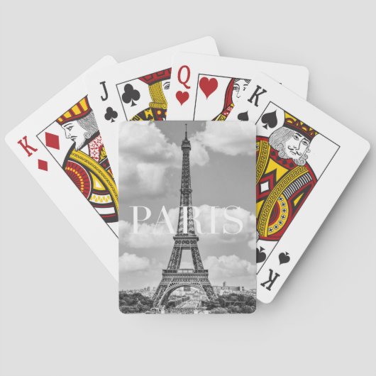 Eiffelturm in Paris, Frankreich Spielkarten (Rückseite)