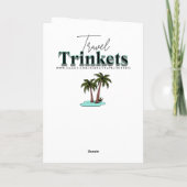 Eiffelturm in Paris, Frankreich zu Weihnachten Karte (Rückseite)