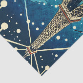 Eiffelturm in Paris, Frankreich zu Weihnachten Seidenpapier (Ausschnitt)