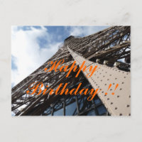 Eiffelturm in Paris Geburtstagskarte