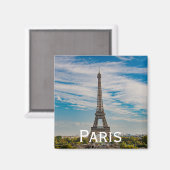 Eiffelturm in Paris Magnet (Vorderseite/Rückseite)