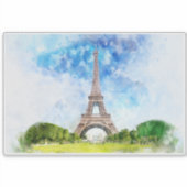 Eiffelturm in Paris nr1 Aufkleber (Vorderseite)