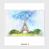 Eiffelturm in Paris nr1 Aufkleber (Blatt)