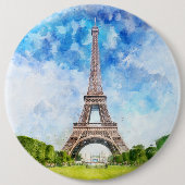 Eiffelturm in Paris nr1 Button (Vorderseite)