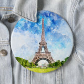 Eiffelturm in Paris nr1 Button (Beispiel)