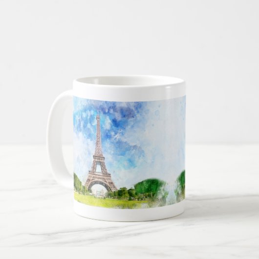 Eiffelturm in Paris nr1 Kaffeetasse (Vorderseite Links)