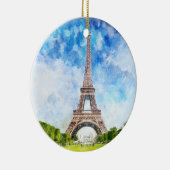 Eiffelturm in Paris nr1 Keramik Ornament (Rechts)