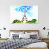 Eiffelturm in Paris nr1 Leinwanddruck (Insitu (Schlafzimmer))
