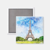 Eiffelturm in Paris nr1 Magnet (Vorderseite/Rückseite)