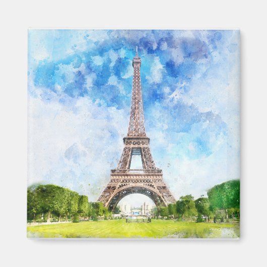 Eiffelturm in Paris nr1 Magnet (Vorne)