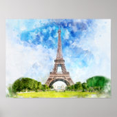 Eiffelturm in Paris nr1 Poster (Vorne)
