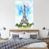 Eiffelturm in Paris nr2 Leinwanddruck (Insitu (Schlafzimmer))