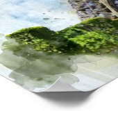 Eiffelturm in Paris nr2 Poster (Ecke)