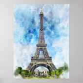 Eiffelturm in Paris nr2 Poster (Vorne)